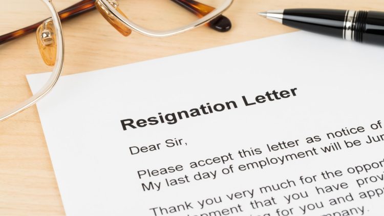 isi Surat Resign Kerja
